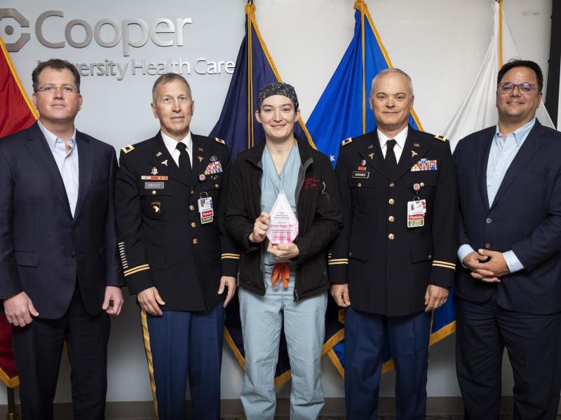 Cooper University Health Care Names U.S. Army Reserves Captain Kristin Knapp, MD,  As “Armed Forces Person of the Year”