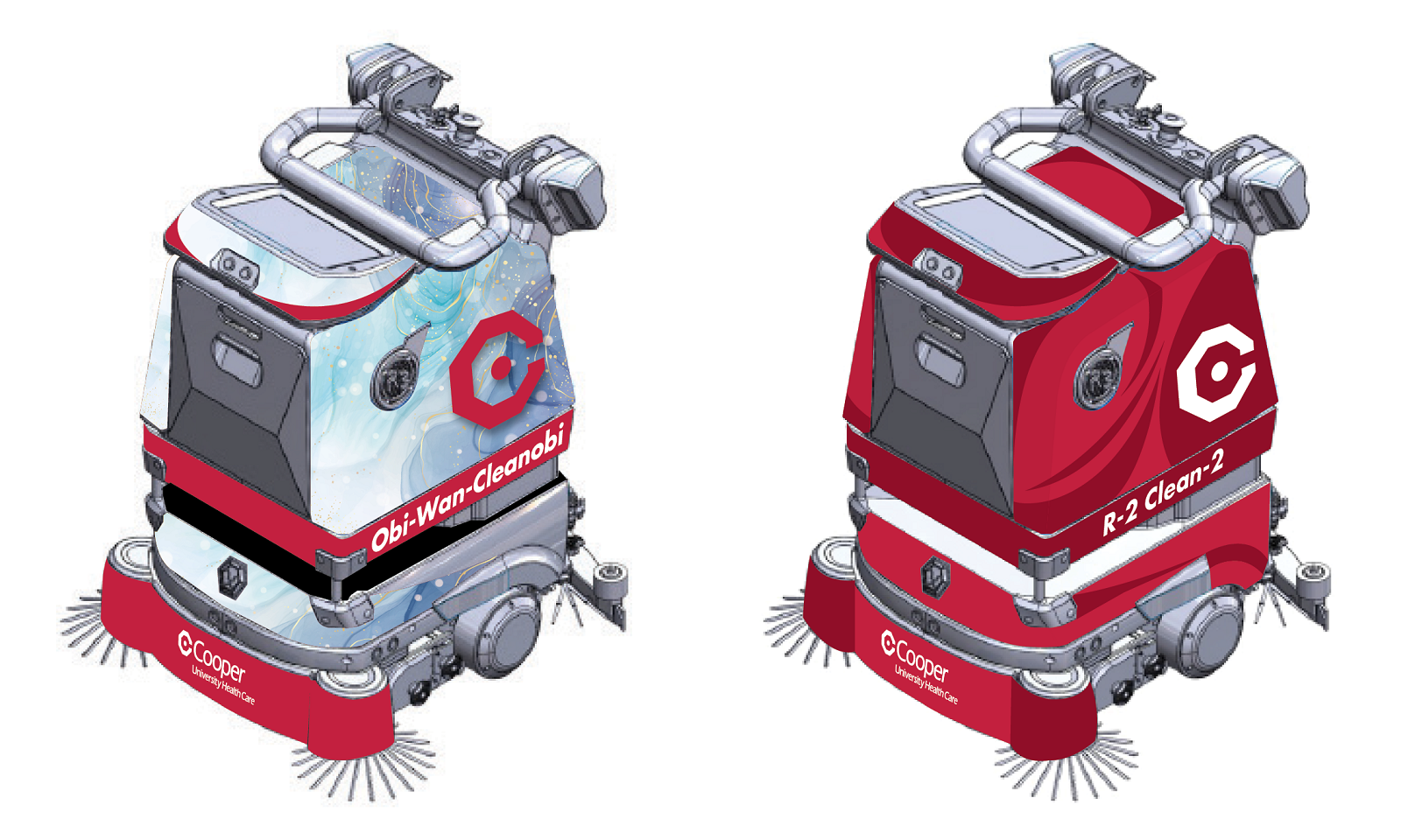 illustration of Cooper's cleaning robots 