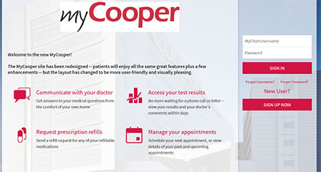 My Cooperhealth Org My Chart