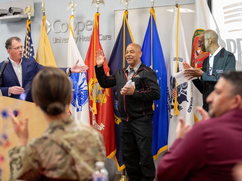 Cooper University Health Care Names Emergency Medical Technician Barry Hunter  “Armed Forces Person of the Year”