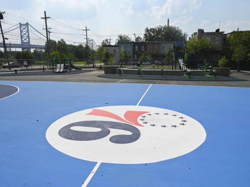 Cooper University Health Care and Philadelphia 76ers Rebuild Camden Basketball Court