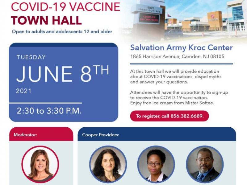 Cooper University Health Care &amp; NBC-10 to Hold COVID-19 Vaccine Town Hall