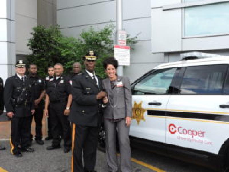Camden County Sheriff Unveils New Patrol Vehicle Funded With Grant From Cooper University Health Care