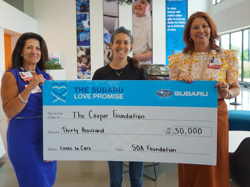 Subaru of America Shares Appreciation for Cooper University Health Care Essential Workers and Provides Support for Camden-Based Patients