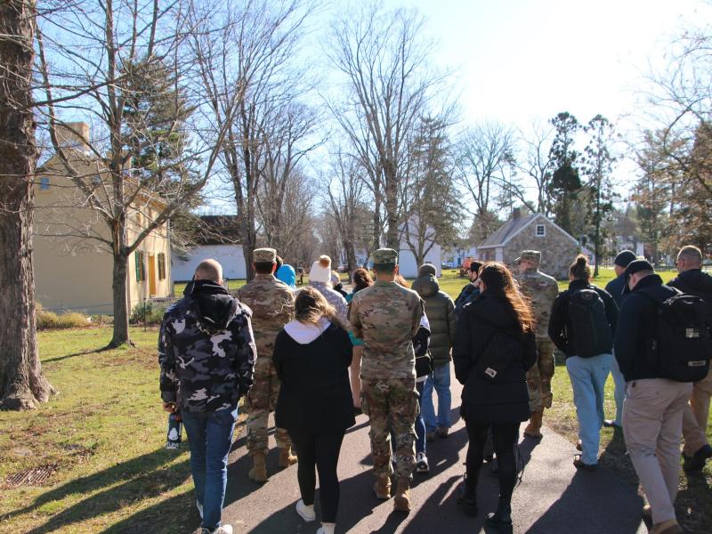 Cooper Military Affairs Department Sponsors Learning Trip to Historic Washington Cross State Park.