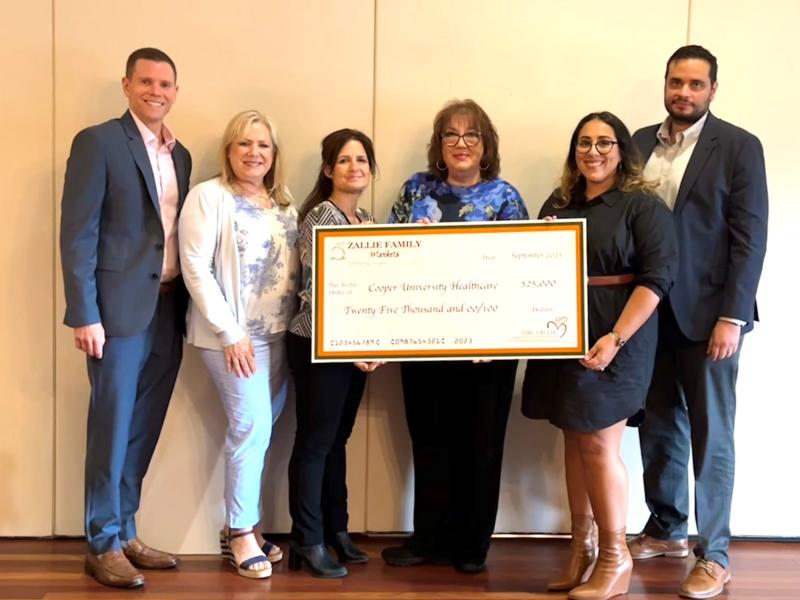 Cooper University Health Care Receives $25,000 Grant Through the Zallie Community Foundation to Address Food Insecurity Issues