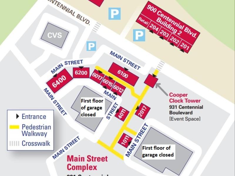 Partial Garage Closures on Cooper's Voorhees Campus on Monday, September 23 and Tuesday, September 24, 2024